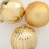Berkfield Christmas Bauble Set XL 9 pcs Gold Plastic 4