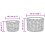 Berkfield Planter Basket with Storage 2 pcs Grey 10