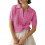 Women'S Cable Short Sleeve Sweaters Tops Solid Lapel V Neck Knit Casual Soft Pullover Shirt  S 1