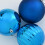 Berkfield Christmas Bauble Set XL 9 pcs Blue Plastic 4