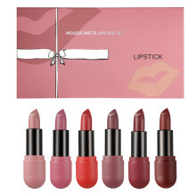 Recorder Shaped Long Lasting Waterproof Lipstick Set for Women, Velvet Moisturizing Glow in the Dark Lip Gloss