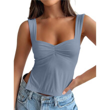 Womens Going Out Crop Tops Backless Tank Tops Summer Y2k Teen Basics Cute Clothes Light L
