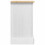 Berkfield Bedside Table Corona White 35 x 32.5 x 58 cm Solid Pine Wood 7