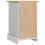 Berkfield Bedside Table Corona White 35 x 32.5 x 58 cm Solid Pine Wood 8