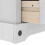 Berkfield Bedside Table Corona White 35 x 32.5 x 58 cm Solid Pine Wood 11