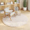 Berkfield Area Rugs Round SIROLO Beige ò 120 CM Polyester 3