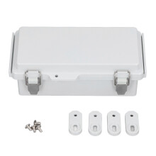 Boîte de jonction électrique, boîtier étanche pour usage extérieur avec couvercle à charnière, indice de protection IP67, idéale pour les