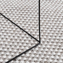 Berkfield Area Rugs Round LUGO Cream and Grey ò 200 CM Polyester