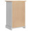 Berkfield Bedside Table Corona White 53 x 39 x 84 cm Solid Pine Wood 8