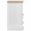 Berkfield Bedside Table Corona White 35 x 32.5 x 58 cm Solid Pine Wood 7