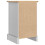 Berkfield Bedside Table Corona White 35 x 32.5 x 58 cm Solid Pine Wood 8
