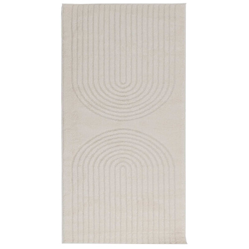 Berkfield Area Rugs Rectangular GALATI Cream 200 x 80 cm Polyester 1