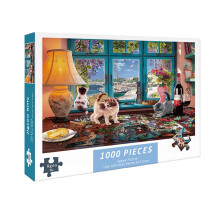 1000 Piece Jigsaw Puzzle for Adults and Kids, Vivid Colors, Precision Fit, Fun Family Game Night