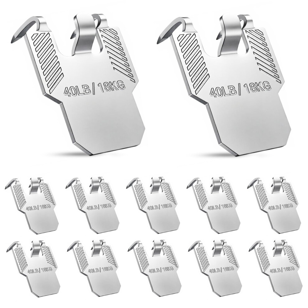 40Lbs Heavy Duty Drywall Picture Hanging Hooks 20Pcs Tool No Damage Wall Hangers For Frames 9045646600055
