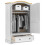 Berkfield Wardrobe Corona White 101 x 52 x 170 cm Solid Pine Wood 3