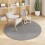Berkfield Area Rugs Round GALATI Grey ò 200 CM Polyester 3