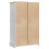 Berkfield Wardrobe Corona White 101 x 52 x 170 cm Solid Pine Wood 8