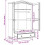 Berkfield Wardrobe Corona White 101 x 52 x 170 cm Solid Pine Wood 11