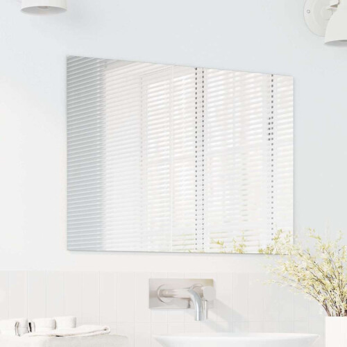Berkfield Wall Mirror Rectangular 70 x 50 cm Tempered Glass 2