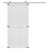 Berkfield Barn Door Corona 100 x 210 cm Solid Pine Wood 3