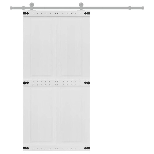 Berkfield Barn Door Corona 100 x 210 cm Solid Pine Wood 2