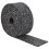 Berkfield Rubber Granulate Roll Black 200 x 12 x 0.8 cm Rubber 2