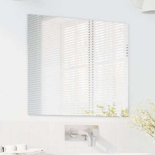 Berkfield Wall Mirror Rectangular 50 x 60 cm Tempered Glass 2