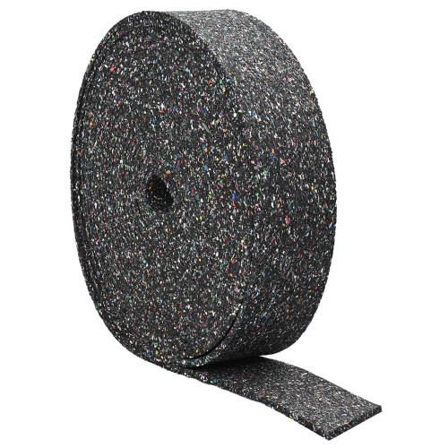 Berkfield Rubber Granulate Roll Black 2000 x 12 x 1 cm Rubber 1