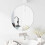 Berkfield Wall Mirror Round ò 60 cm Tempered Glass 3