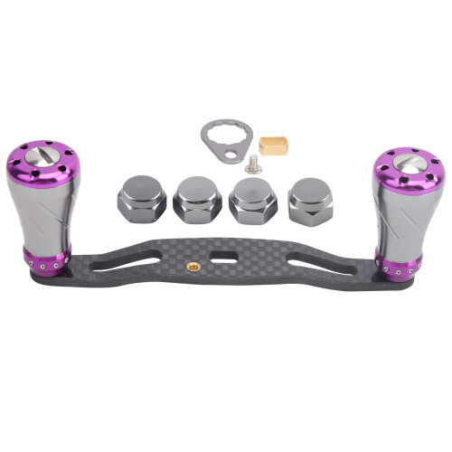 95 mm Spinnrolle-Griff 1 Stück - 10,5 cm Lila 1