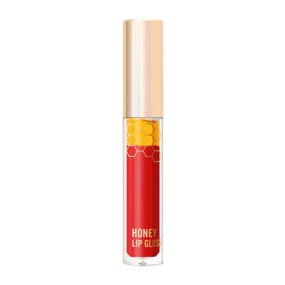 Honey Lip Gloss 3.8ml Silky Lightweight Texture with Pearly Glitter and Dessertlike Fragrance