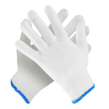 2 Pairs White Cotton Work Gloves for Women Gardening Household Use, Breathable HeatResistant Liner
