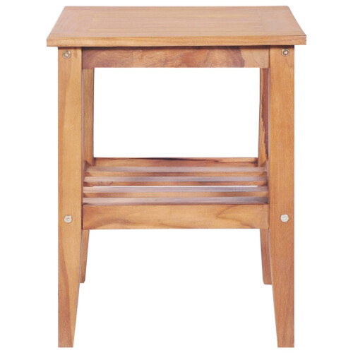 Berkfield Coffee Table 40x40x50 cm Square Solid Teak 1