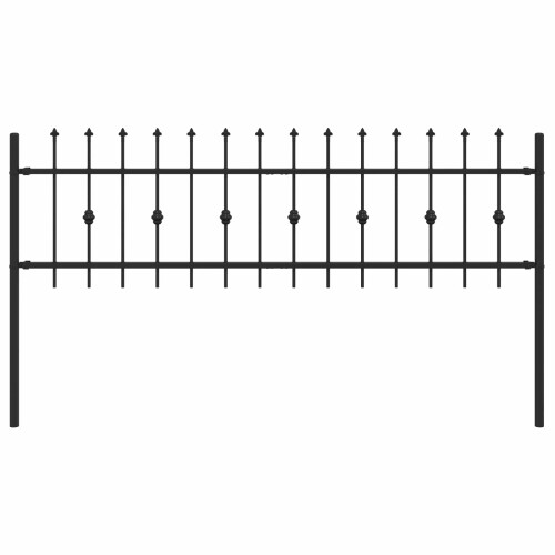 Berkfield Spike Fence Asten Black 1