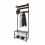 Coat Rack with Shoe Bench - Iron, 2 Hook Rails, Hat Shelf 1