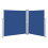 Berkfield Retractable Side Awning Blue 140x600 cm 2