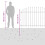 Berkfield Spike Fence Asten Black 8