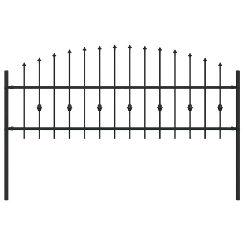 Berkfield Spike Fence Asten Black 1