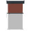 Berkfield Balcony Side Awning 105x250 cm Brown 5