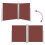 Berkfield Retractable Side Awning Brown 140x600 cm 5
