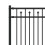 Berkfield Spike Fence BAARLO Black 5