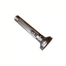 Vintage Flashlight Retro Iron Torch with Warm Yellow Illumination, Classic Handheld Design, Uses Battery
