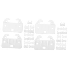 60pcs Plastic Drawer Stops Kit for Cabinet and Dresser, Easy Slide Rail Fix, Durable Build