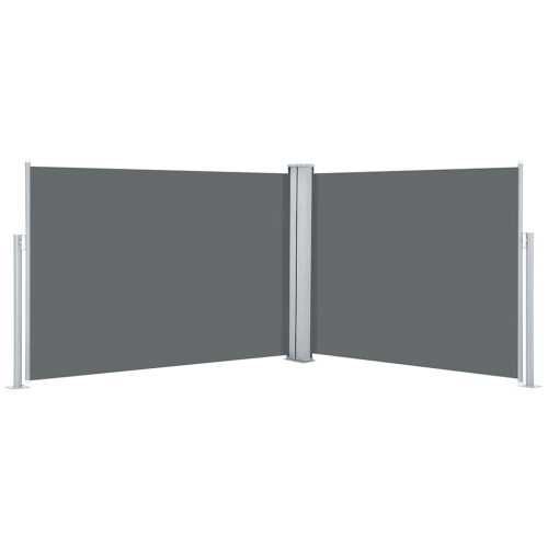 Berkfield Retractable Side Awning Anthracite 120x1000 cm 1