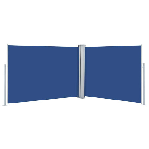 Berkfield Retractable Side Awning Blue 120x1000 cm 1