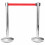 Berkfield Retractable Belt Barrier 200 cm Red 2