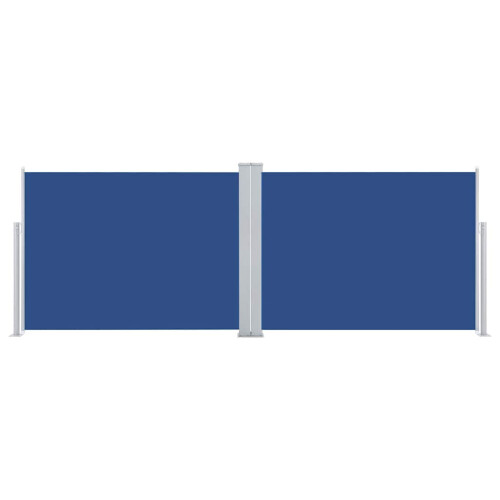 Berkfield Retractable Side Awning Blue 120x1000 cm 2