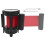 Berkfield Retractable Belt Barrier 200 cm Red 5