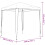 Berkfield Party Tent 2x2 m Blue 8