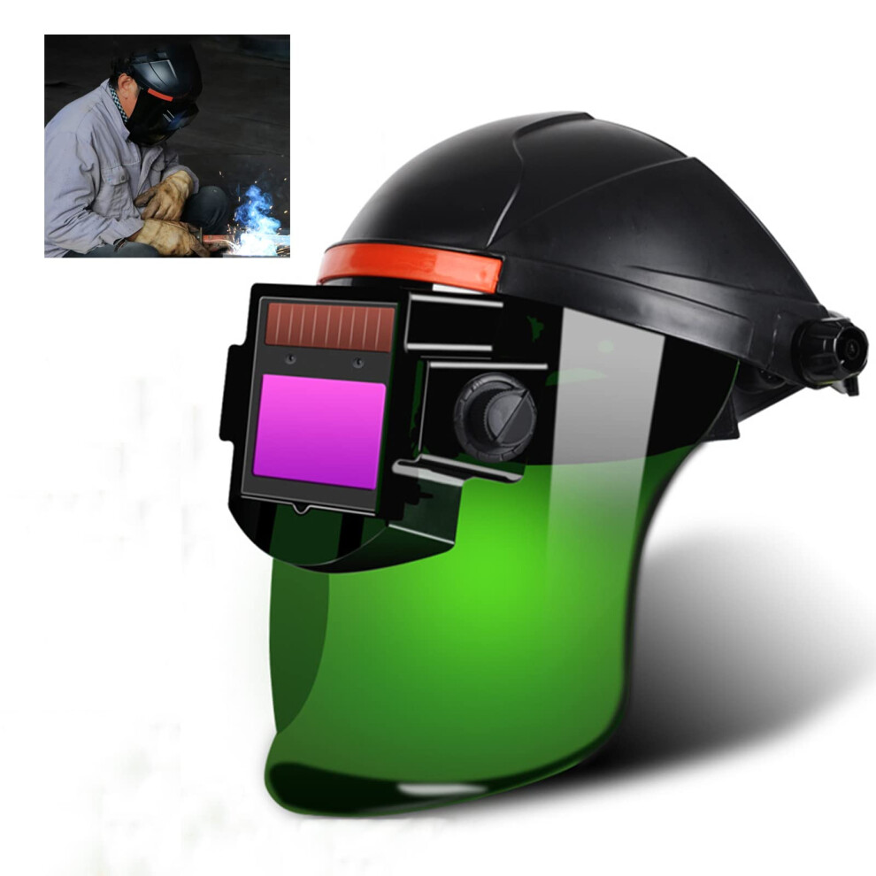 Auto Darkening Welding Helmet With Adjustable Shade 913, Large Viewing Screen Welding Mask For Tig Mig Arc 9351714808989